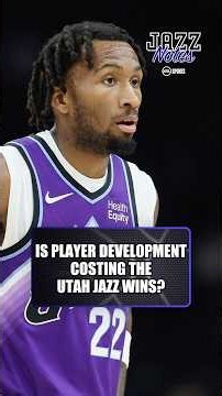 Is Player Development Costing the Utah Jazz Wins? | KSL Sports #shorts