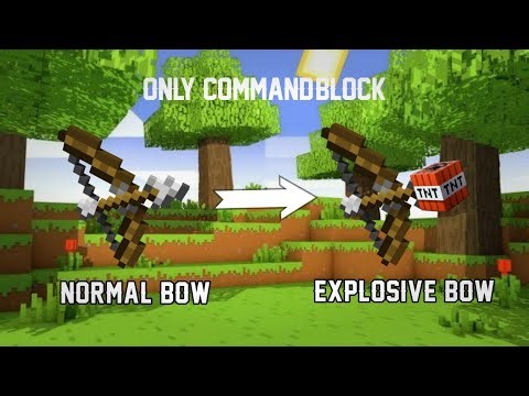 How to make Explosive Bow in Minecraft Bedrock | Minecraft Commands | Elixir Gamerz