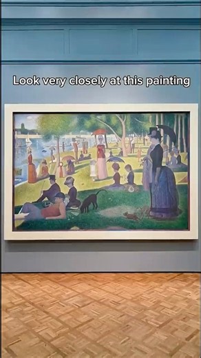 Look closely - zooming in on pointillism. #arthistory