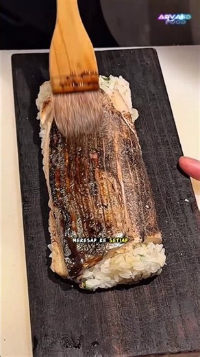 Charcoal-Grilled Saba Sushi#foodie #japanesefood #streetfood #fyp
