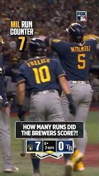 The Brewers did not want the 5th inning to end... #brewers #mlb #baseball