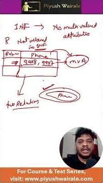 1 NF Normalization Explained | Multi Valued Attribute | DBMS | GATE DA Preparation #gatedatascience