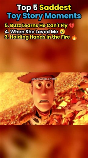 Top 5 Saddest Toy Story Moments 😭💔 #toystory #pixar #shorts