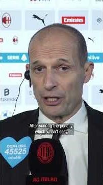 Max Allegri's reaction to today's win 🗣️ | #shorts