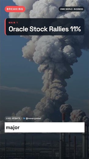 Oracle Stock Rallies 11%