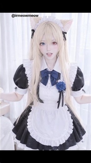 Girls' Frontline cosplay Cute maid G41 kiss 소녀전선 귀여운 메이드 G41 댕댕이 키스 ドールズフロントライン：可愛いメイドG41とフェイリンのキス♡
