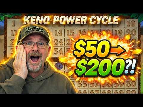I Tried a NEW Keno Strategy… and THIS Happened! The Keno Power Cycle!