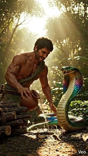 The Man Who Tamed the King Cobra 🐍🔥 | Jungle Warrior vs Giant Snake | AI Cinematic Story