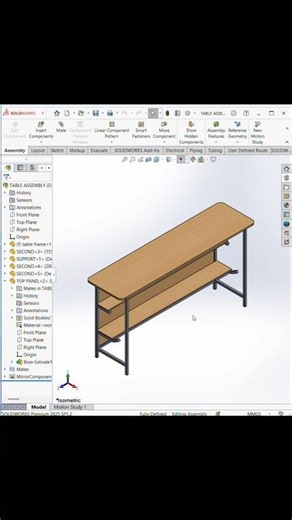 Wooden Part Design in SolidWorks | Step-by-Step Tutorial #MechanicalDesign #CADDesign #Engineering