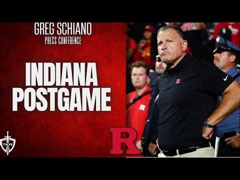 Rutgers Football HC Greg Schiano's Indiana Postgame Press Conference