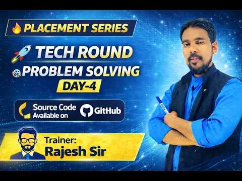 Problem Solving Day-4 | Building Programming Logic | Technical Interviews Placement Preparation |