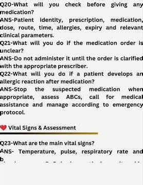 🩺 50 Important Questions Every Fresher Nurse Should Know | Hospital Interview