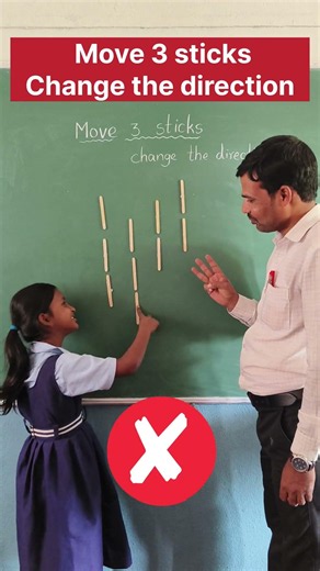 Move 3 sticks and change the direction | innovative ideas | Brain games #brainteaser #challenge #iq