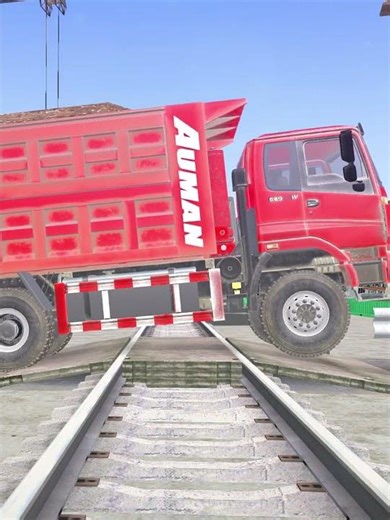 Spintires: MudRunner - Truck almost stuck on giant speed bump#mudrunner #simulation #truck #shorts