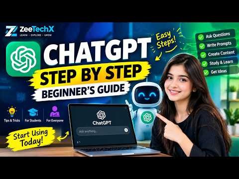 How to Use ChatGPT for Beginners (Step by Step Tutorial 2026) | ZeeTechX
