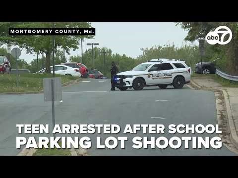 19-year-old arrested after school parking lot shooting