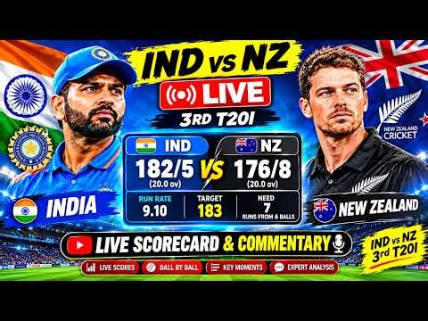 🔴 LIVE: India vs New Zealand 3rd T20I Fan Chat | IND vs NZ Live Match Score Today 🏏🔴 LIVE