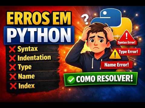 5 Tipos de Erros em Python que Todo Iniciante Precisa Dominar