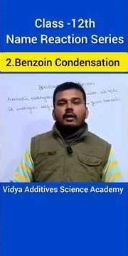 Organic Name Reaction (Benzoin Condensation)#organicchemistry #benzoin #aldehydesketones