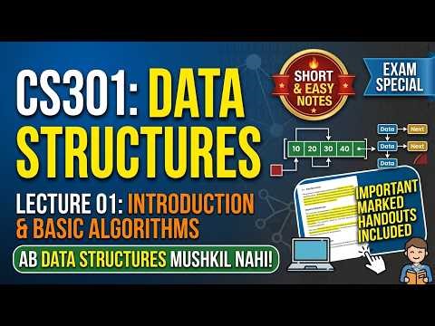 Master CS301 Lecture 1 in 10 Minutes! 🚀 | CS301 Short Notes & Exam Prep