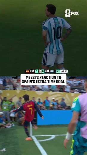 Messi looks on as Spain takes the lead over Argentina in the FIFA World Cup Final