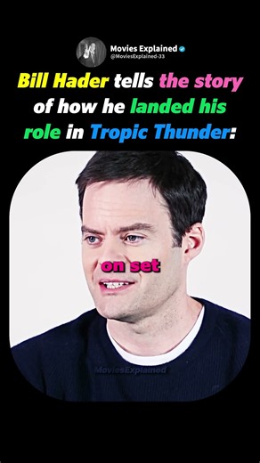 When Bill Hader's Audition for Tropic Thunder Was Just an Impression 🎬😂