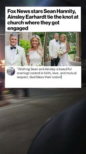 Fox News stars Sean Hannity, Ainsley Earhardt tie the knot at church #entertainment