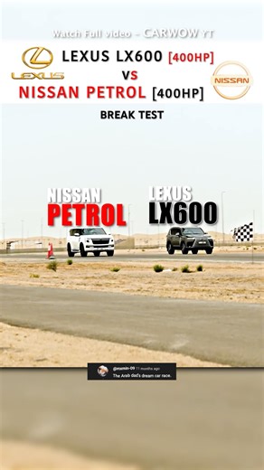 Heavy SUV Brake Challenge – Patrol vs LX600