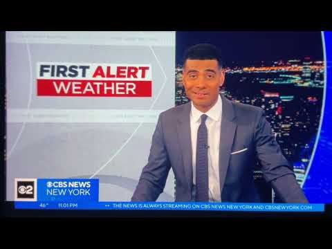 WCBS CBS News New York at 11pm Sunday open April 19, 2026