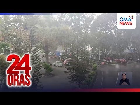 Ilang lugar ang inulan at nakaranas pa ng hailstorm, sa gitna ng... | 24 Oras