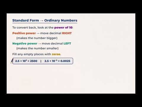 Standard Form (Scientific Notation) - The Easy Way | GCSE Maths