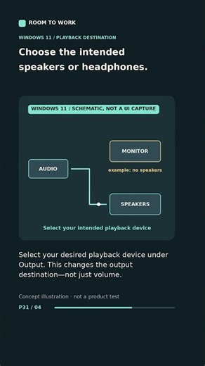 Monitor connected, sound gone? Check Windows 11 Output