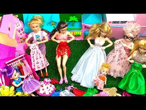 8:20 Minutes Satisfying 😍 Barbie Doll Dress Changing Challenge 👗✨ | Beautiful Doll Fashion Show 💖