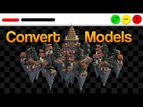 How to convert minecraft structures into models?!