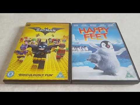 The LEGO Batman Movie And Happy Feet (UK) DVD Unboxing 