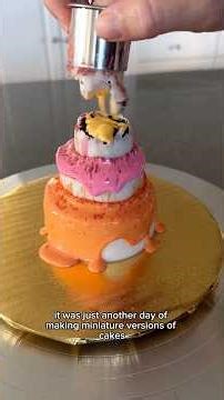 I tried making a tsunami cake.. it took more than one attempt #cakedecorating #tsunamicake #cakefail