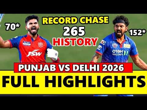 Delhi Capitals vs Punjab Kings Highlights IPL Match 35th 2026 | Pbks vs DC Highlights