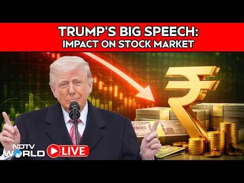 Stock Market LIVE | Trump Speech Shakes Markets | Nifty & Sensex Reaction