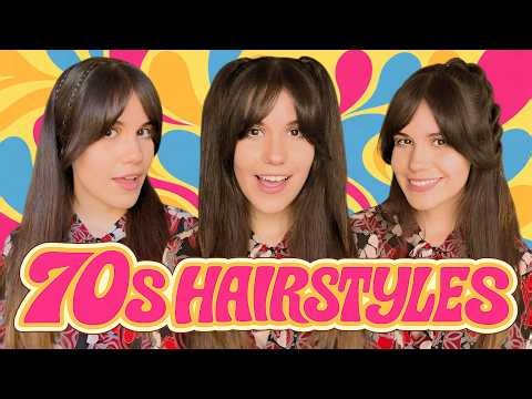 3 Super Easy '70s Hairstyles | Vintage Hair Tutorial