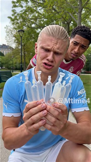 Haaland Dropped One Drink and Got Too Greedy 🧃💀 #parody #football #haaland