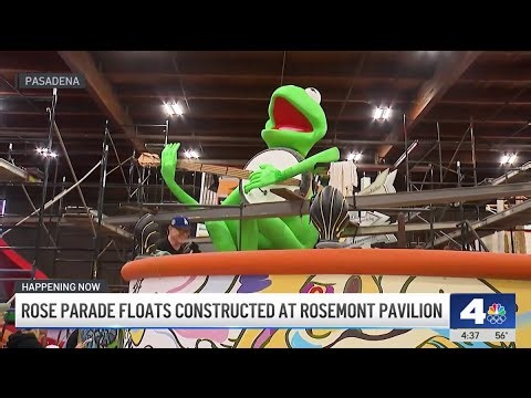 Rose Parade floats getting final touches before the big event