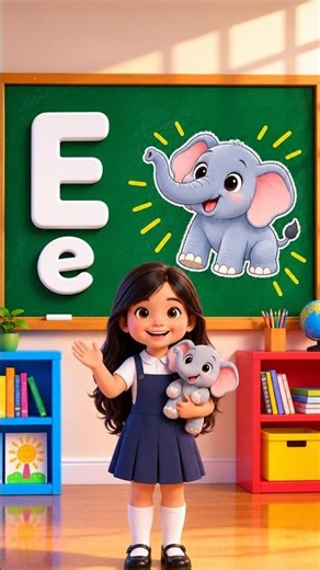 Learn Letter E & Its Phonics | ABC Alphabet E for Kids | Letter E Sound & Words