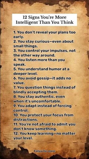 12 Signs You’re More Intelligent Than You Think #psychology #viral #usa #australia #canada #facts