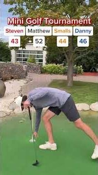 DIFFICULT Course for MINI GOLF TOURNAMENT #4 (Hole 18) #minigolf #minigolfing #golf #viral #puttputt