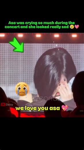 Asa cried during the concert 😢💖 #asa #cry #sad #short