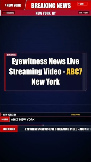 Eyewitness News Live Streaming Video - ABC7 New York | Breaking News - New York