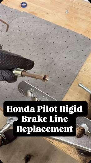 Michael Dey on Instagram: "#ad Honda Pilot Rigid Brake Line Replacement with help from @thenapanetwork #teamNAPA #NAPApartner #honda #cars"