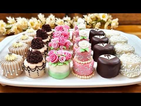 Mini Cakes for Wedding Party | How to Decorate Cakes at Home | Cake Recipe