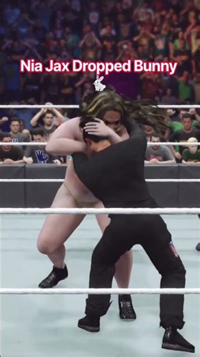 Nia Jax Dropped Bunny 🐇#nia #niajax #shorts #shortvideo