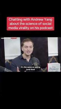 Really enjoyed speaking with Andrew Yang and Jay Van Bavel about the science of social media